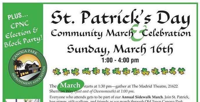 St. Patrick’s Day Community March & Celebration — Plus CPNC Election Block Party!