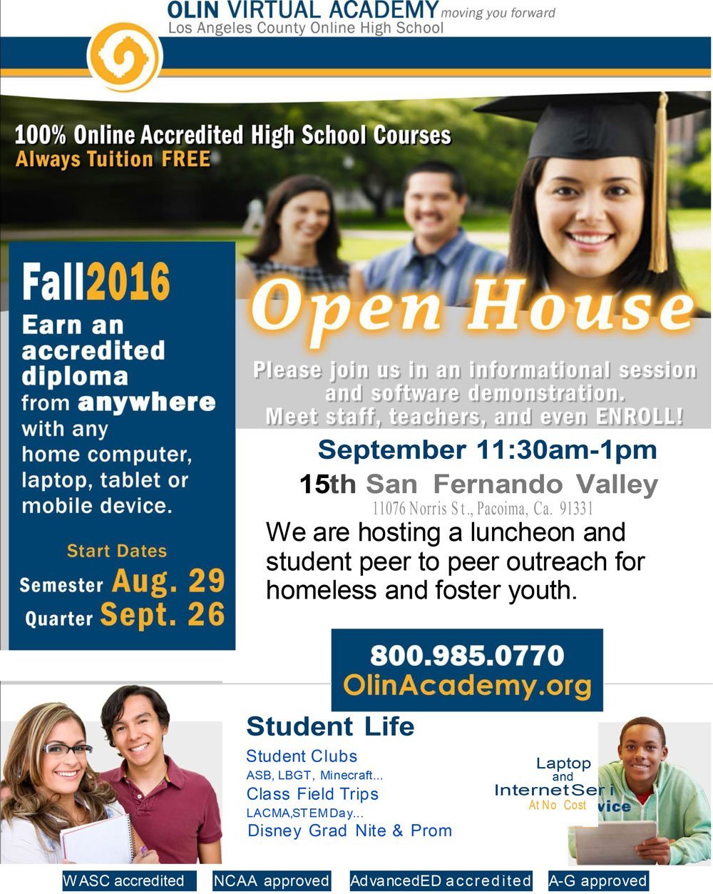 LA County Online High School – Homeless Student Outreach Luncheon