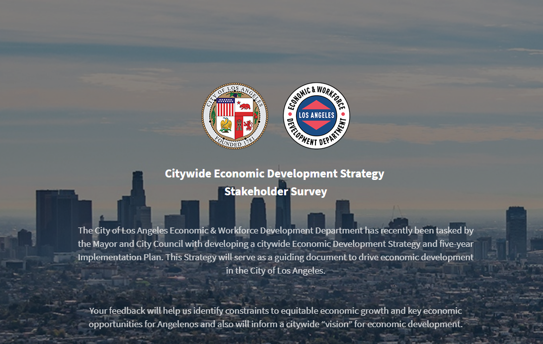 Citywide Economic Development Stakeholder Survey
