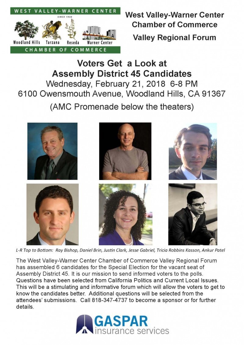 California Assembly District 45 Candidate Panel – February 21