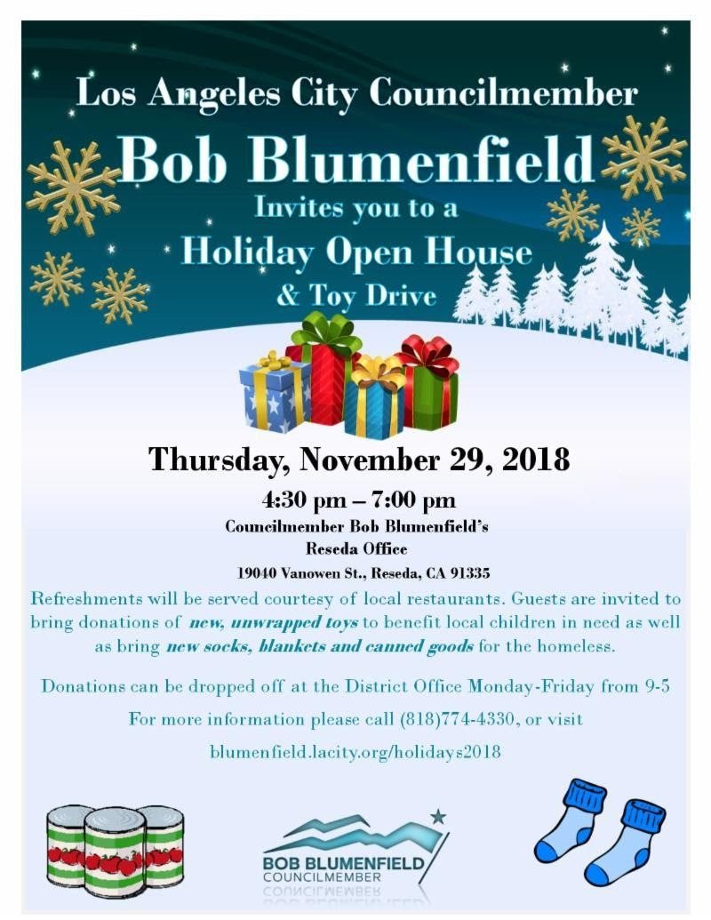 Open House & Toy Drive.