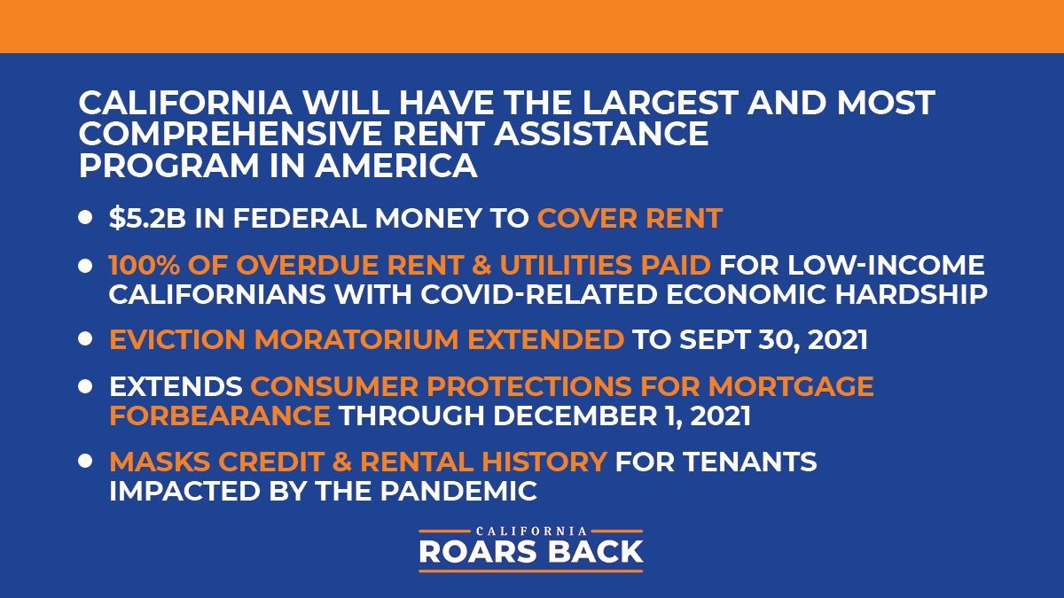 California Moratorium Extended and COVID-19 Rent Relief – APPLY NOW!