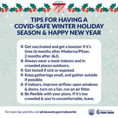 Tips for Having a COVID-Safe Winter Holiday Season and a Happy New Year