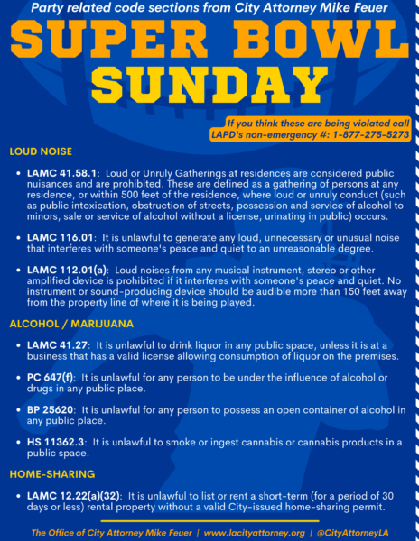 SUPER BOWL SUNDAY RELEVANT ORDINANCES 2022-min