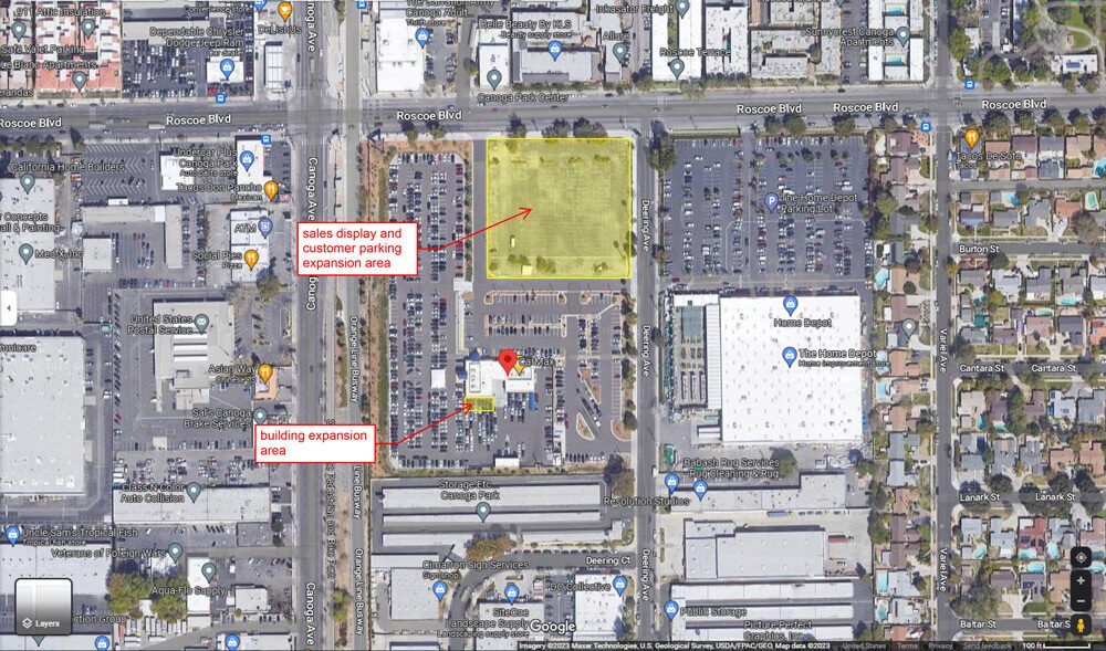CarMax Proposed Expansion – 21300 Roscoe Blvd