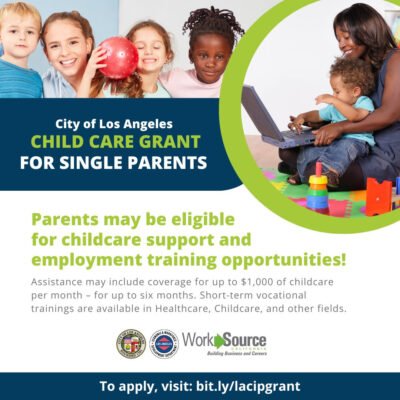 LAEWDD Child Care Grant for Single Parents